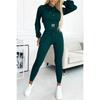 Europese en Amerikaanse nieuwe herfst- en wintertaille slank casual sport met capuchon trui mode pak