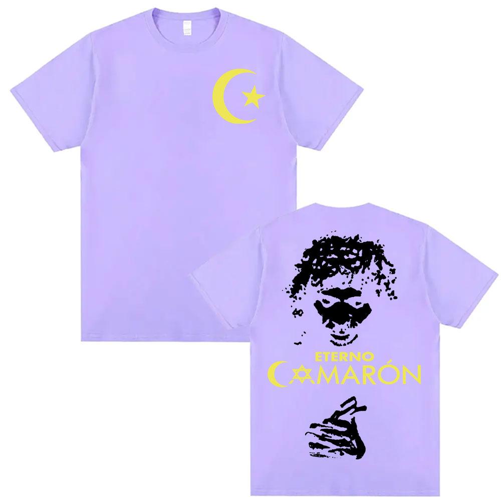 Camaron De La Isla FlaUnisexco Premium Spedizione Magliette Unisex Donna Vintage Hip Hop T-shirt 100% Cotone Casual Larga T-shirt Streetwear