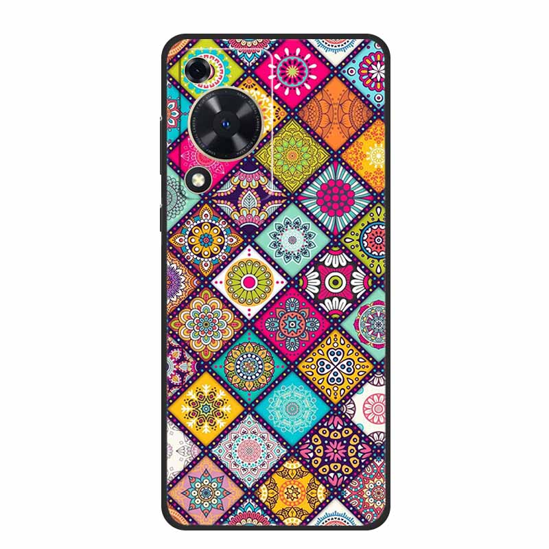 Coque For Huawei Nova Y72 Case Fashion Marble Black Silicone Soft Phone Cover Case For Huawei Nova Y72 Back Cover Case Y 72 Capa
