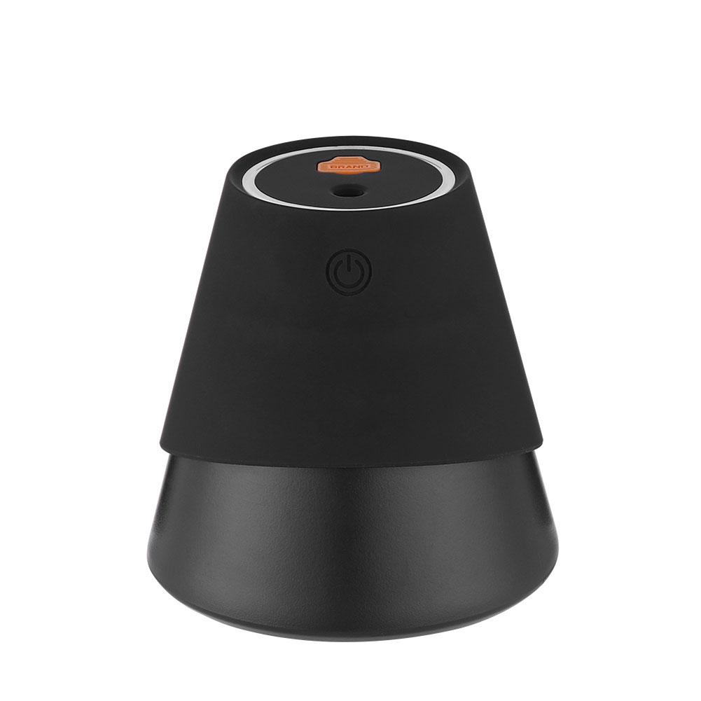 Mini Humidifier Volcano Shape with USB for Office Bedroom Home Car Mute Water Supplement Humidifier blackData line