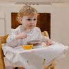 Atti Rabbit Self Feeding Waterproof Baby Bib Long Sleeve Zipper Type All In One High Chair Cover