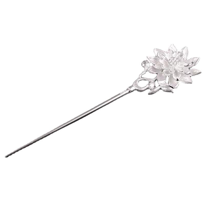 Creative Sunflower Style Tiara   Vintage Exquisite Design Fresh Lotus Flower Hairpin Up-do Jewelry Hair Accessories