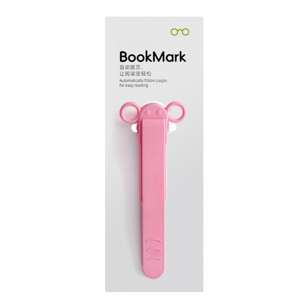 New Silicone Bookmark Clip Cute Elephant Automatically Follows Notebook Page Divider with Pen Holder Page Flipping for School