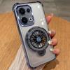 Gyro phone holder Case For OPPO Reno 13 Pro 13F fundas Clear Shockproof Plating Phone Cover