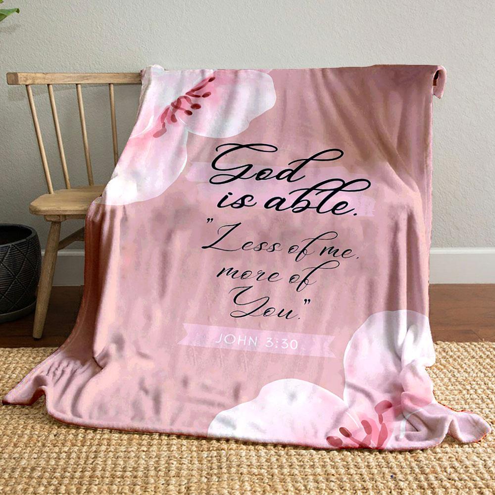 

Floral Christian Quote Blanket Printed Blanket for Living Room Bed Couch lunch break Soft Cozy Blanket for Friend s festival Gift 80cm x 120cm