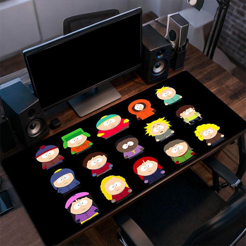 South Park Art Mouse Pad, Large Gaming Desk Mat, Non-slip XXL Mousepad for Laptop & Tablet, Mini PC Playmat with Stitched Edges