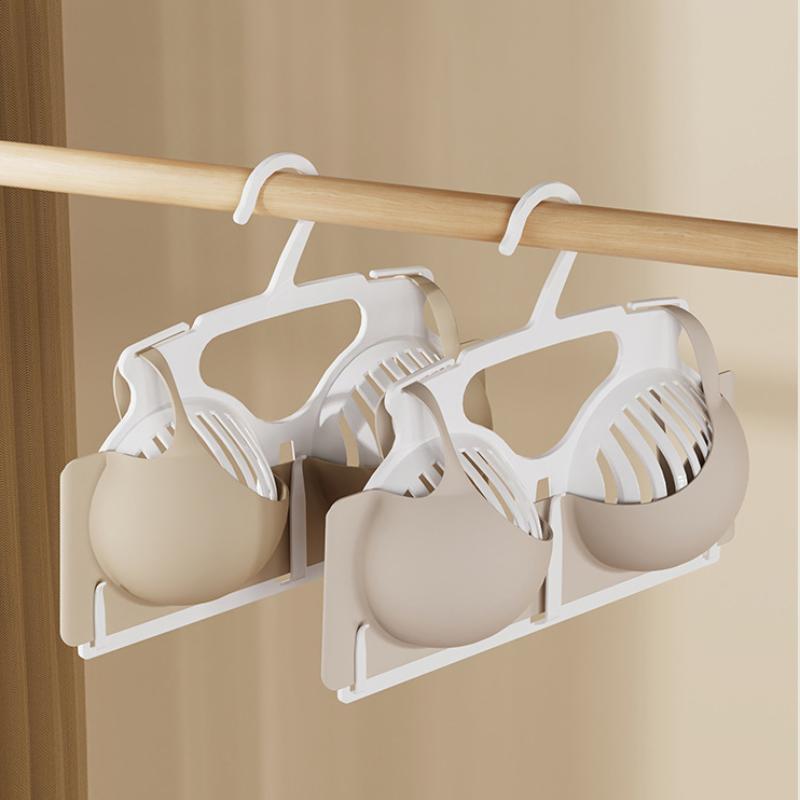 

2Pcs Bra Display Hangers Space Saving Stackable Hangers Underwear Drying Rack For Bedroom Shop Closet Bra Underwear Clothes