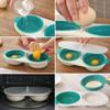 Microwave Egg Poacher Double Cup Egg Bowl Cooker Steamer High Capacity 2 Cups Design Cookware Draining Eggs Basket Boiler BPA