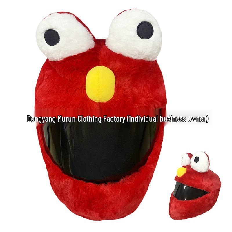 Motorcycle Plush Helmet Cover - Three-Eye Elk, Pumpkin, Rabbit Balaclava