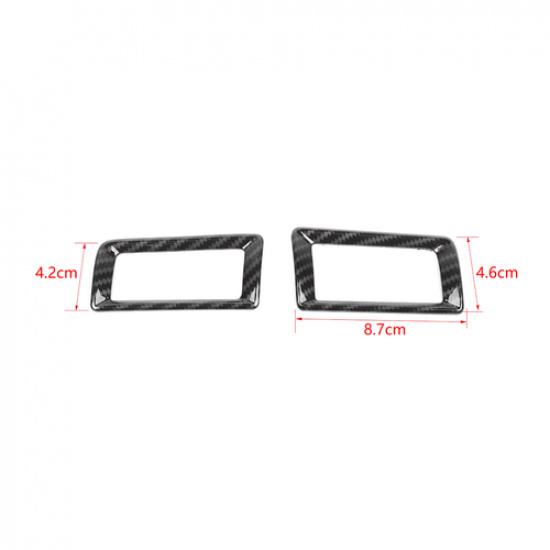 Center Console Side Air Condition Vent Trim for Dodge Ram 2010-2017 Carbon Fiber