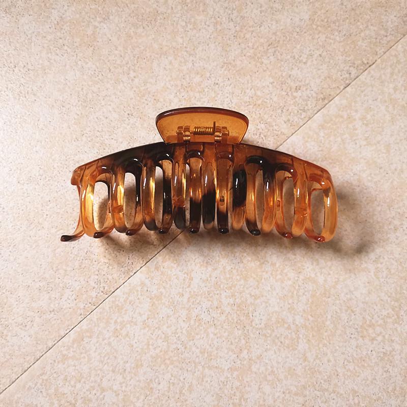 European & American Style Geometric Hair Claw Clip - Large Dragon Bone Design