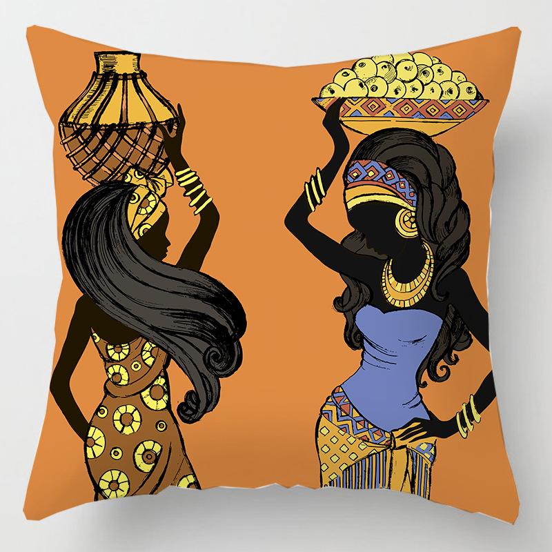 African Life African Women Abstract Painting Decoration Cushion Cover Home Decoration Pillowcase Exotic Pillowcase
