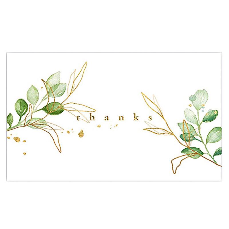 Pink 'Thank You' Cards - 50 Sheets/Pack for Gift Boxes, Decorations, and Postcards