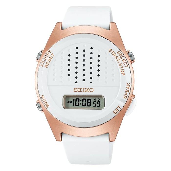 Seiko Watch Voice Digital Watch SBJS016 (White)