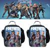 Borsa termica per il pranzo Fortnite per studenti, picnic all'aperto, tracolla regolabile, cerniere lisce incluse