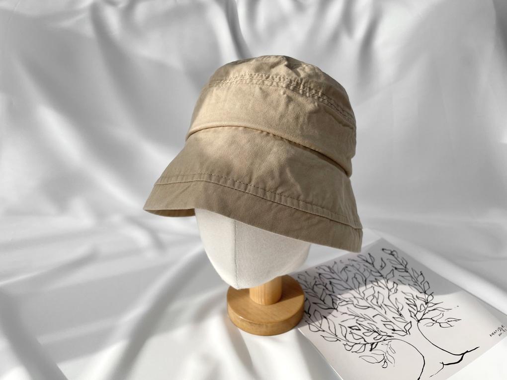 Women's Unisex Washed Cut Short Bucket Hat