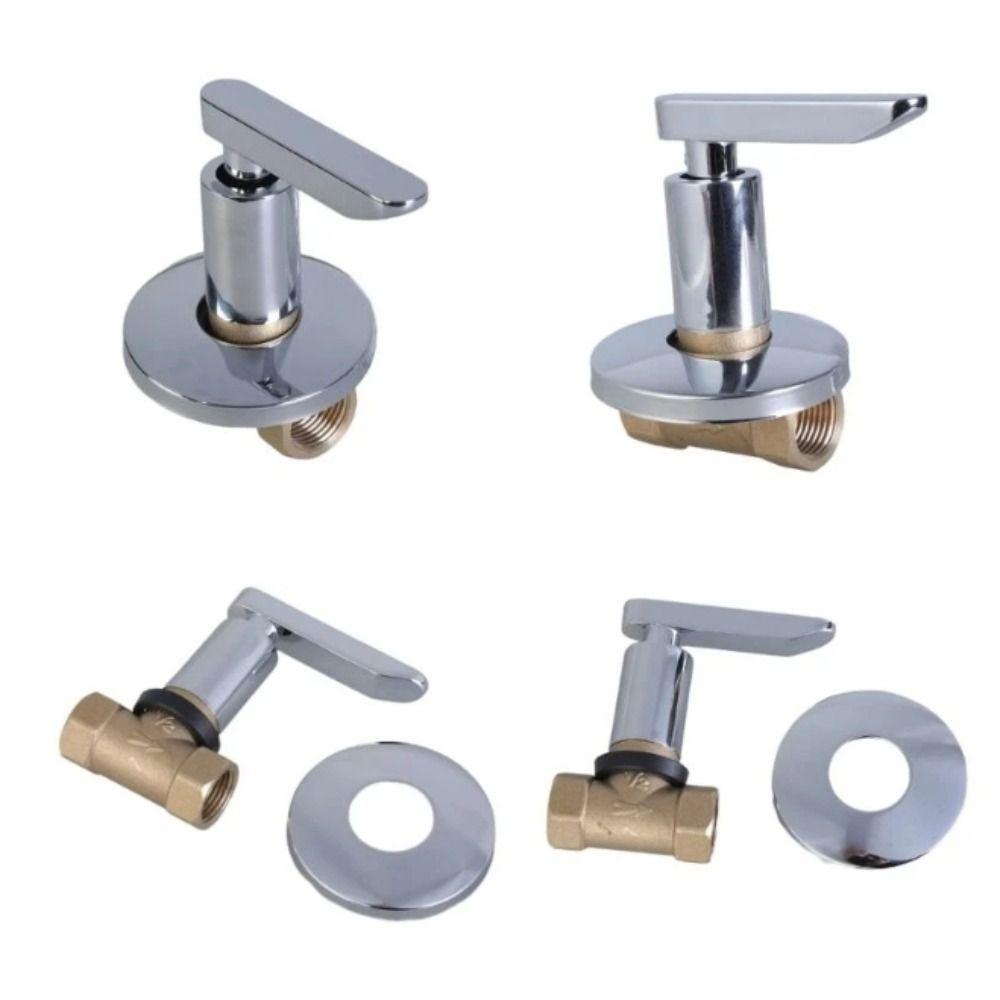 Brass Material Shower Valve Quick-open Design Water Supply Valve Angle Valve  Bathhouse Use