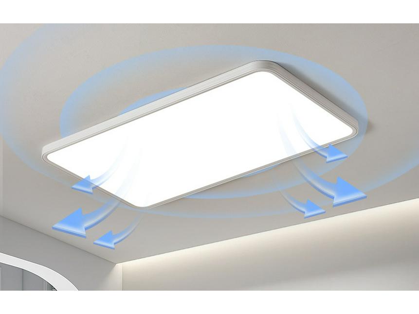 Ultra-Thin Minimalist Ceiling Light with Full Spectrum Eye Protection for Living Room or Bedroom