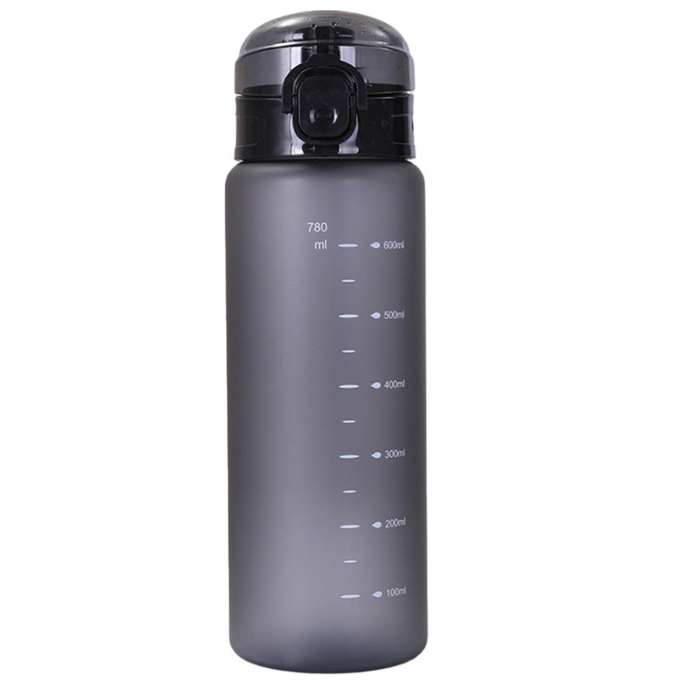 780ml Reusable Water Bottle with Carrying Strap Flip Top Drink Bottle Leak-Proof Outdoor Drinking Cup for Women Men