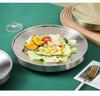 Korean Style Gold Double-Layer Stainless Steel Plate for BBQ & Hot Pot