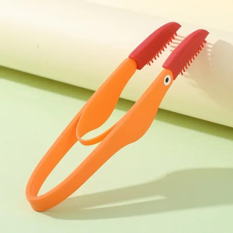 

1PC Soft Silicon Pet Tear Brush for Cats Dogs Gentle Eye Cleaning Comb Removes Eye Poop Knots Safe Grooming Glove оранжевый