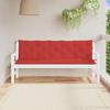 Garden Bench Cushion Red 180x(50+50)x7 Cm Oxford Fabric