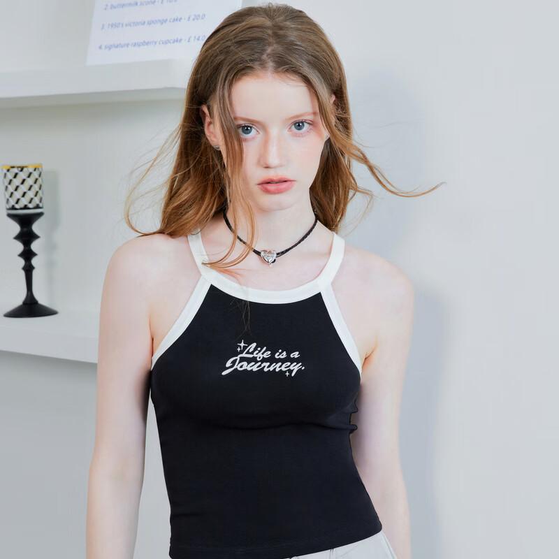 Ledin Letter Print Slim-Fit Camisole Top XS