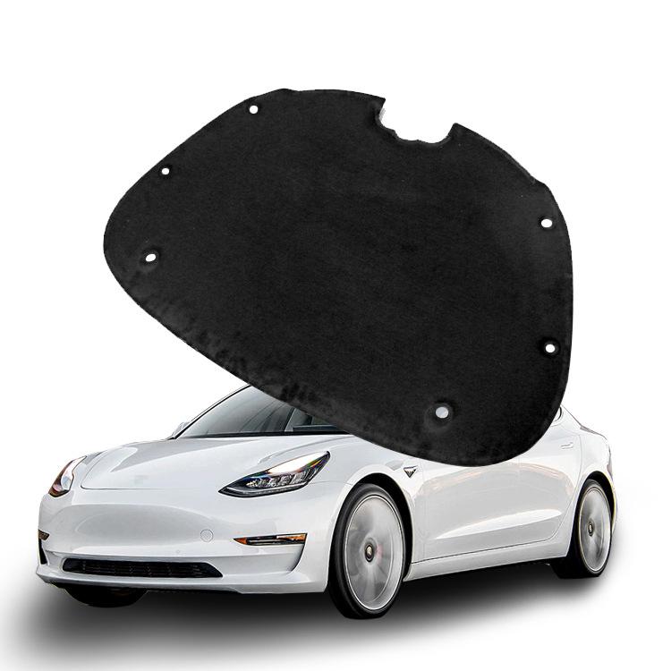 Front Hood Engine Soundproof Cotton For Tesla Model 3 Heat Insulation Pad Cover Mat Anti-Shock Plate Car Modification Kits Heat Shields 2
