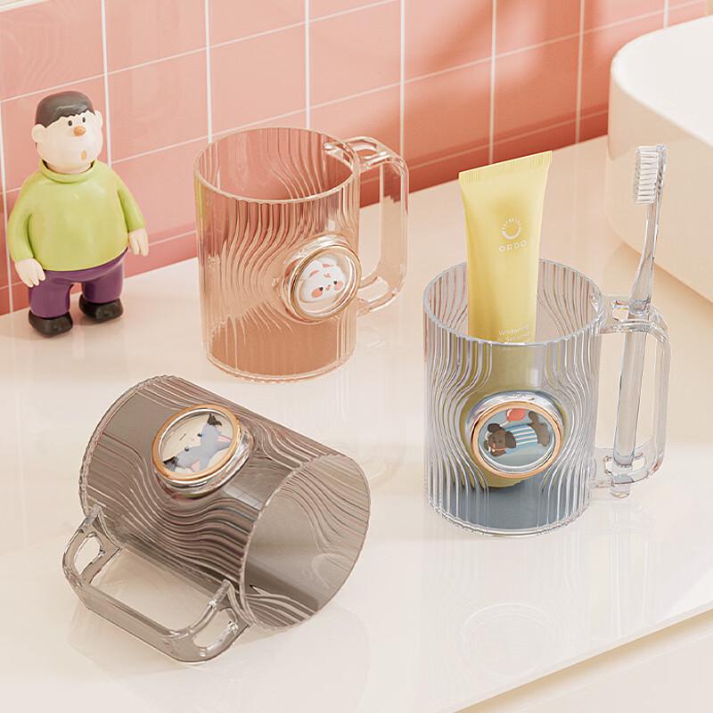 Kangxingda Minimalist Toothbrush & Mouthwash Cups (3-Pack)