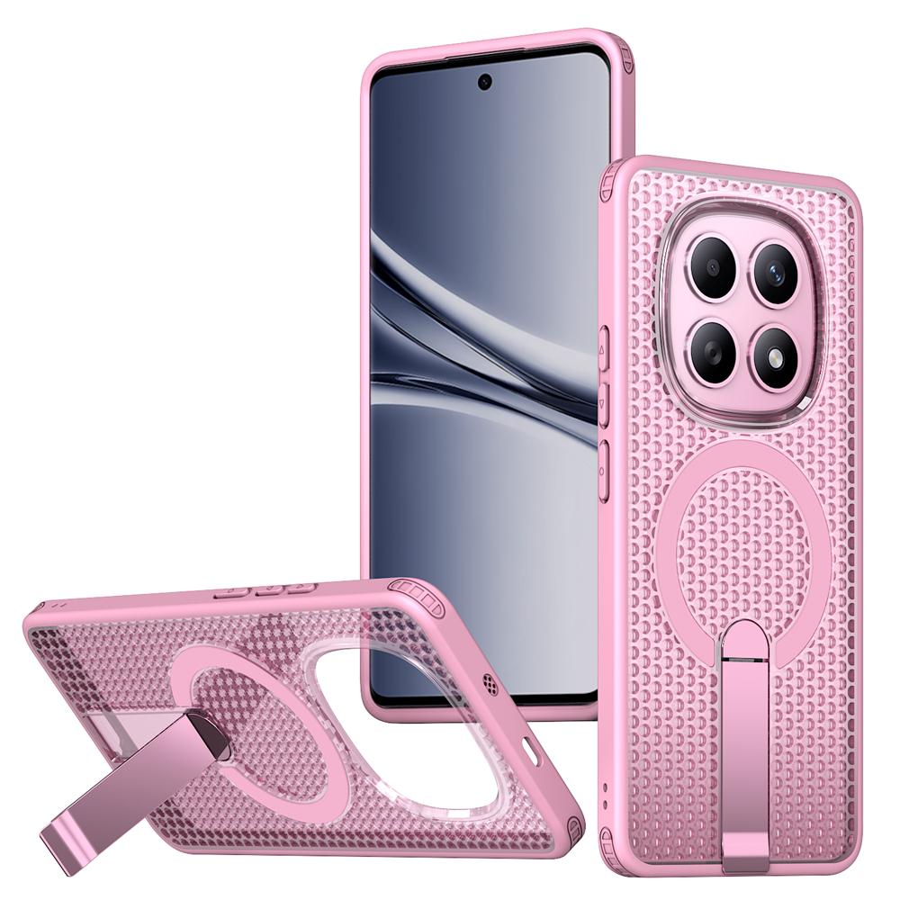 KEYSION Hollow Heat Dissipation Case for Redmi Note 15 Pro+ 5G 15 Pro 4G Magnetic Cooling Hide Stand Shockproof Phone Back Cover