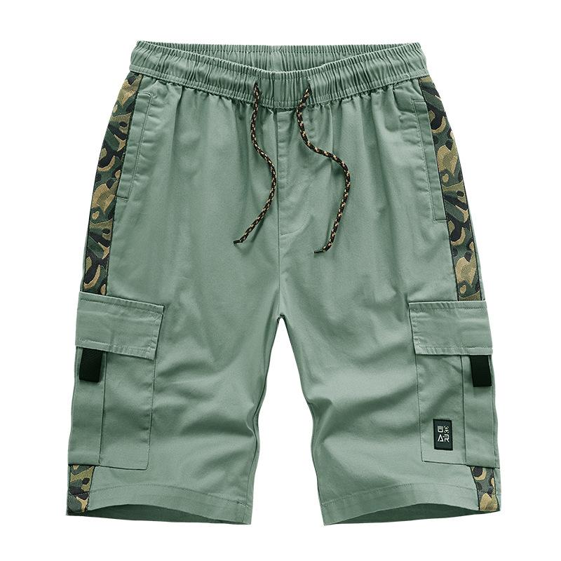 

Летние шорты-карго с несколькими карманами, мужские уличные шорты-карго, прямые свободные повседневные шорты 8XL зелёный