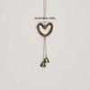 Weaving Christmas Bell Hanging Decoration Brown Wind Chime Pendant Hanging Decorative Bell  Gift