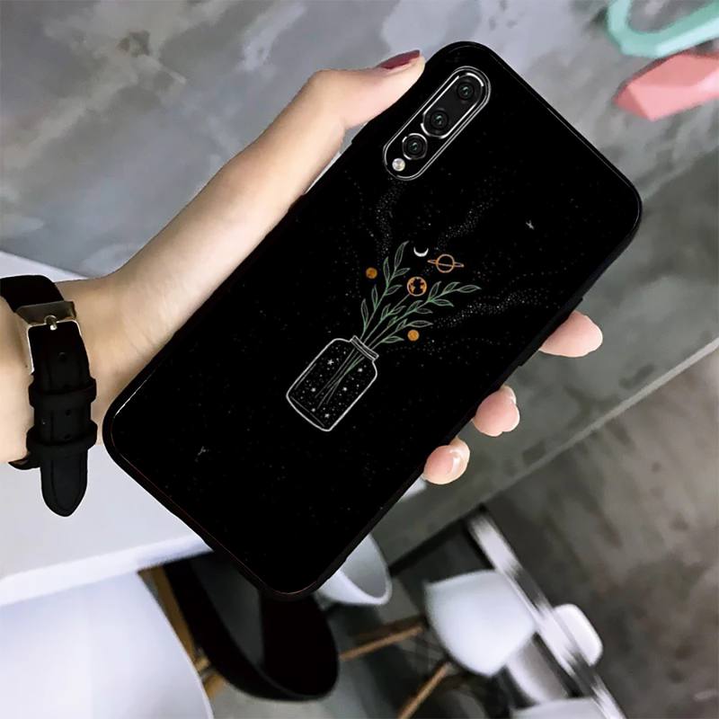 

Темный чехол для телефона с эскизом для Huawei G7 G8 P7 P8 P9 P10 P20 P30 Lite Mini Pro P Smart Plus Cove Fundas P Smart 2019