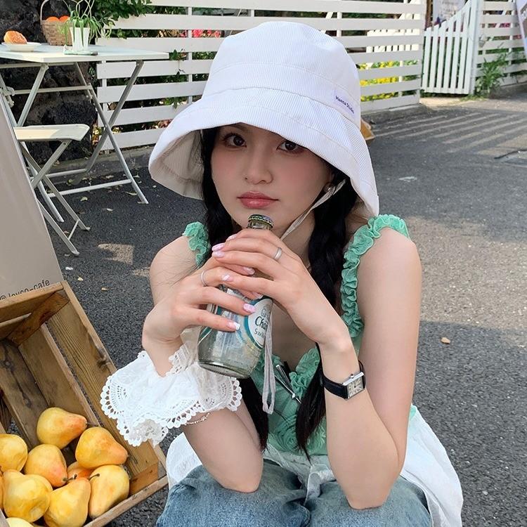 Mint Stylish Sweetheart Sun Protection Bucket Hat For Women With Large Brim Adjustable Design