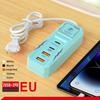 4 Ports USB Charger Socket Multi Ports Wall Charger New Phone Power Strip