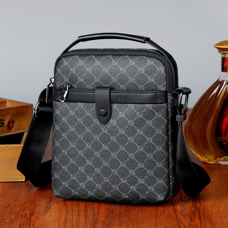 Business Style Men's Shoulder Bags PU Leather Man's Small Messenger Bag Luxury Design Men Handbag Bag Shoulder Bags