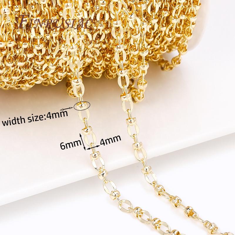 Multi-types 14K Gold Plated Metal Chain Roll For Jewelry Making,Handmade DIY  Necklace Cable Chain Spool,Supplies For Jewelry