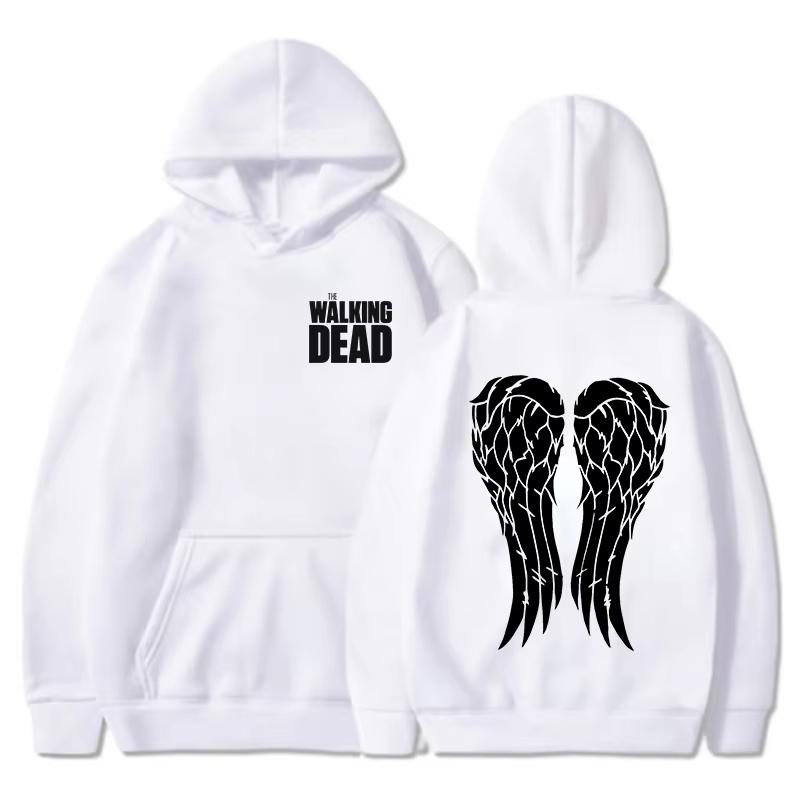 2025 New Fashionable and Interesting Wing Printed Crow Men's and Women's Casual Autumn/Winter Outdoor Sports Hoodie