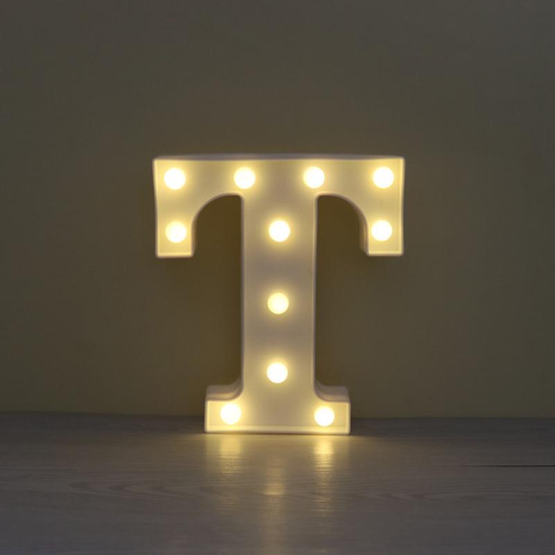 LED Marquee Letter Character Lights A - Z Alphabet Light Up Sign Decor