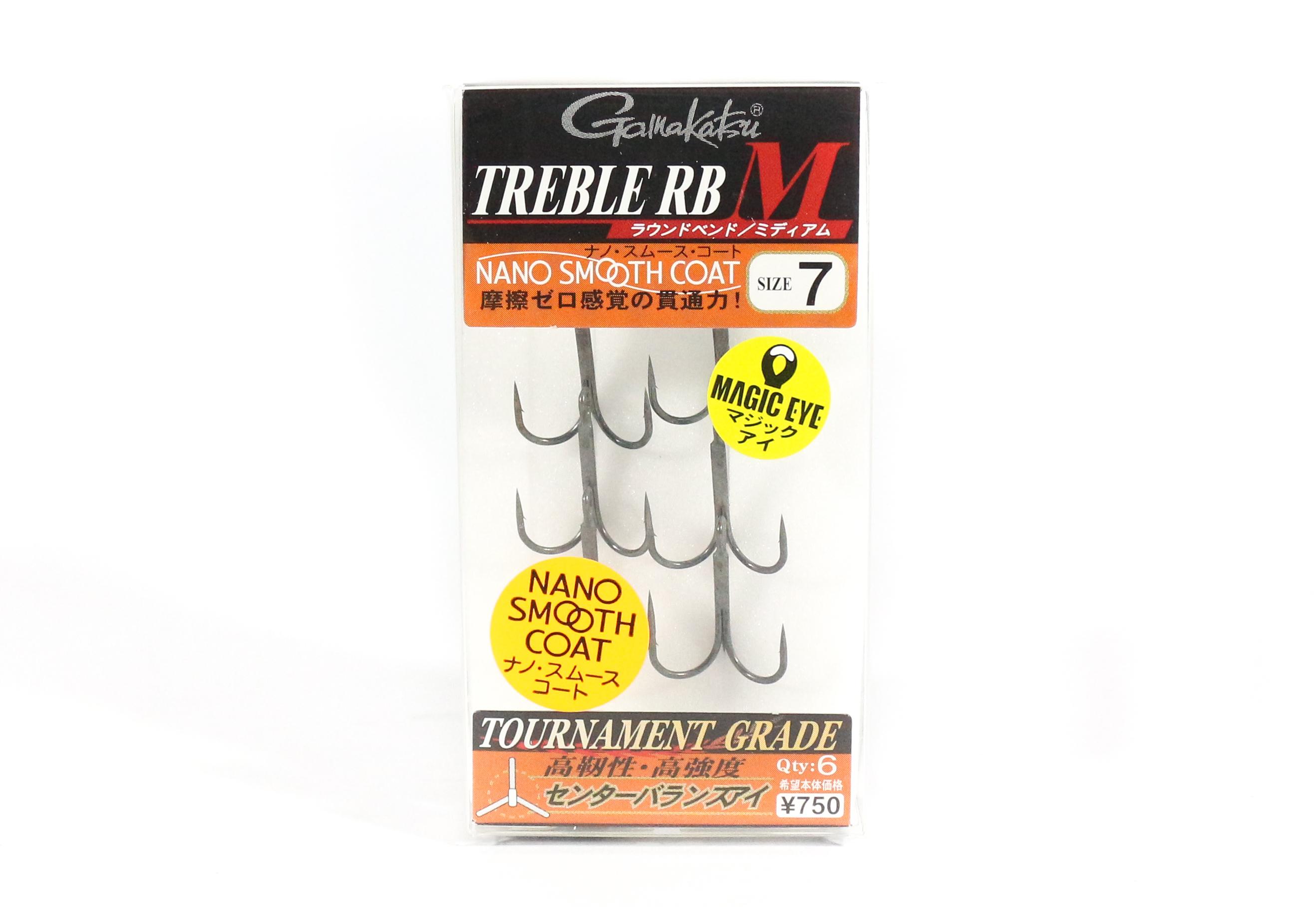 

Gamakatsu 68449 Treble Hook RB M Nano Coat Size 7 (4646)