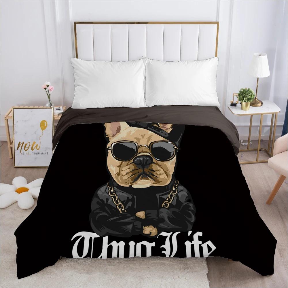 

Cute cat and bear duvet cover set home bedroom decor kids adult bedding set duvet cover pillowcase large size bedding, gifts 135x200cm