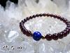 Kanoishi your efforts and achieve your Lapis Lazuli and Garnet Bracelet for Men and Natural 8mm and Power Stone Stinging Size [Realize goals!] Women,