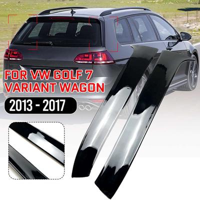 2 stuks auto achterruit zijspoiler Fuard trim cover glanzend zwart voor VW Golf 7 Variant Wagon 2013 - 2017