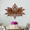 Mandala Wall Art Yoga Wooden Wall Art Peach Wood Hanging Sculpture Painting for Living Room Interior Painting Room Decoration