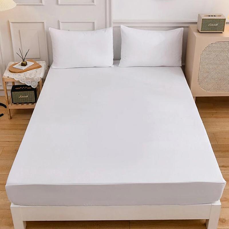 White Waterproof Bed Sheet, Dust-proof and Urine Proof Bed Sheet, Comfortable and Skin Friendly
