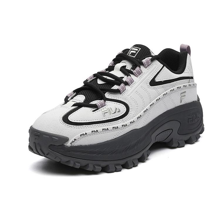 New FILA Fashion Sneakers Low Top Chunky Sneakers Women's Gray Black F12W144136FNB