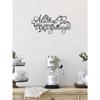 Romantic Metal Wall Art Love You Goodbye Elegant Theme Decor for Living Room Bedroom Wedding Valentine's Day Unique Home Gift for Couples Anniversary