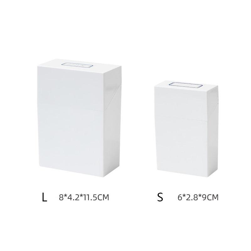 Kapaklı Masaüstü Saklama Kutusu Beyaz Mini İdol Fotoğraf Kartı Düzenleyici Küçük Kırtasiye Hap Kutuları Konteyner Çekmece Ayırma Düzenleyici