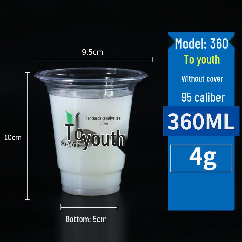 Disposable Plastic Tea & Juice Cups with Lids (100-pack)