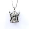 One-eyed Warrior Head One-eyed Warrior Head Pendant Men's Retro Titanium Steel Necklace